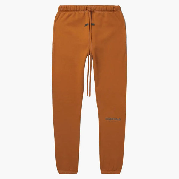 Fear Of God Essentials Mr. Porter Exclusive Straight-leg Logo-print Cotton-blend Jersey Sweatpants Brown