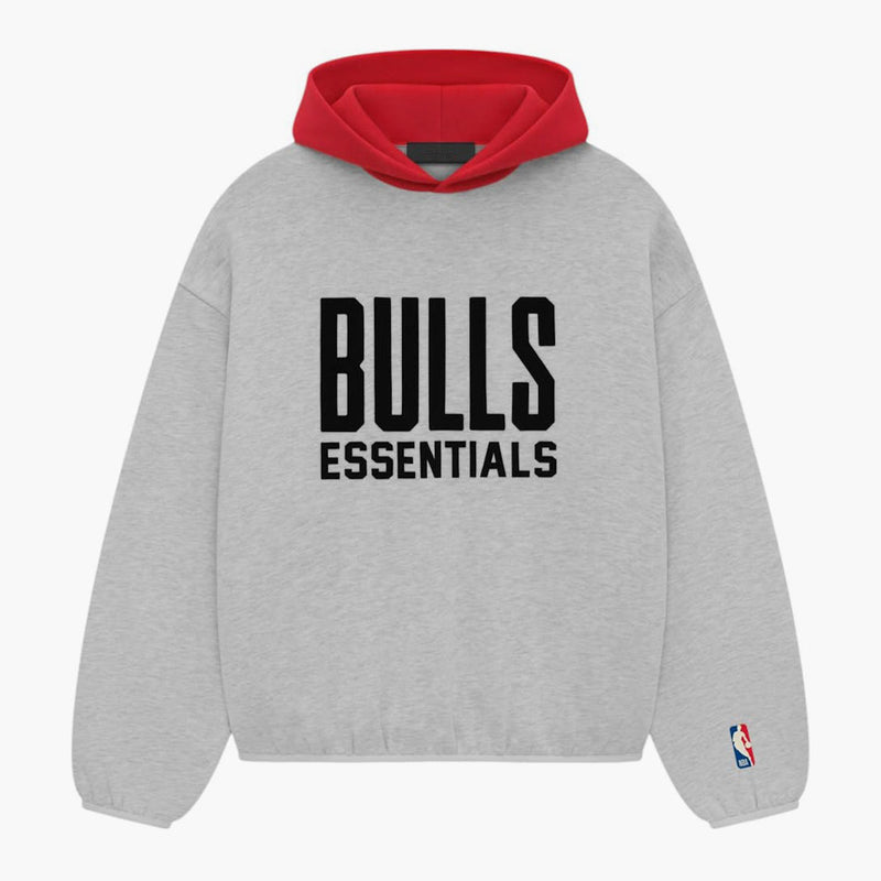 Fear of God Essentials NBA Bulls Hoodie Light Heather