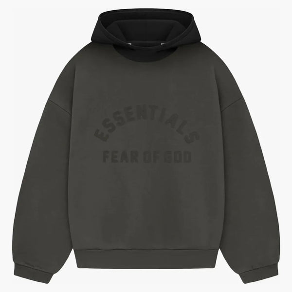 Fear Of God Essentials Nylon Fleece Hoodie Ink/jet Black