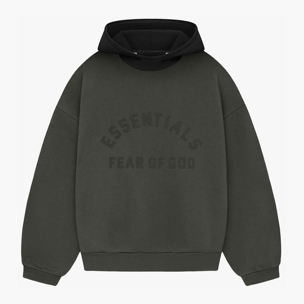 Fear of God Essentials Nylon Fleece Hoodie Ink/Jet Black