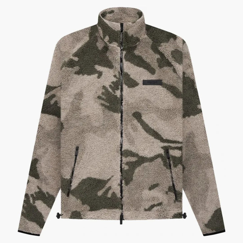 Fear Of God Essentials Polar Fleece Full Zip Jacket Camo