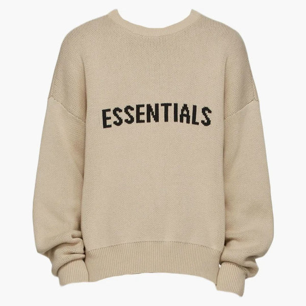 Fear Of God Essentials Ssense Exclusive Pullover Sweater Linen