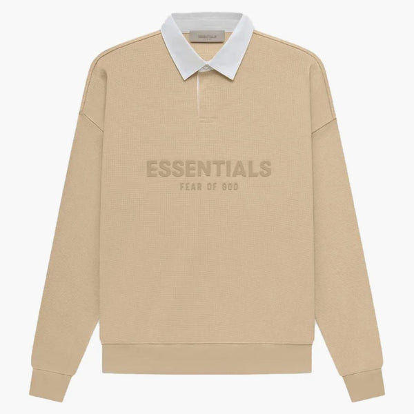 Fear Of God Essentials Waffle Henley Rugby Sand