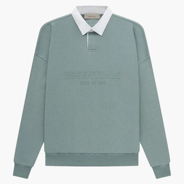 Fear Of God Essentials Waffle Henley Rugby Sycamore