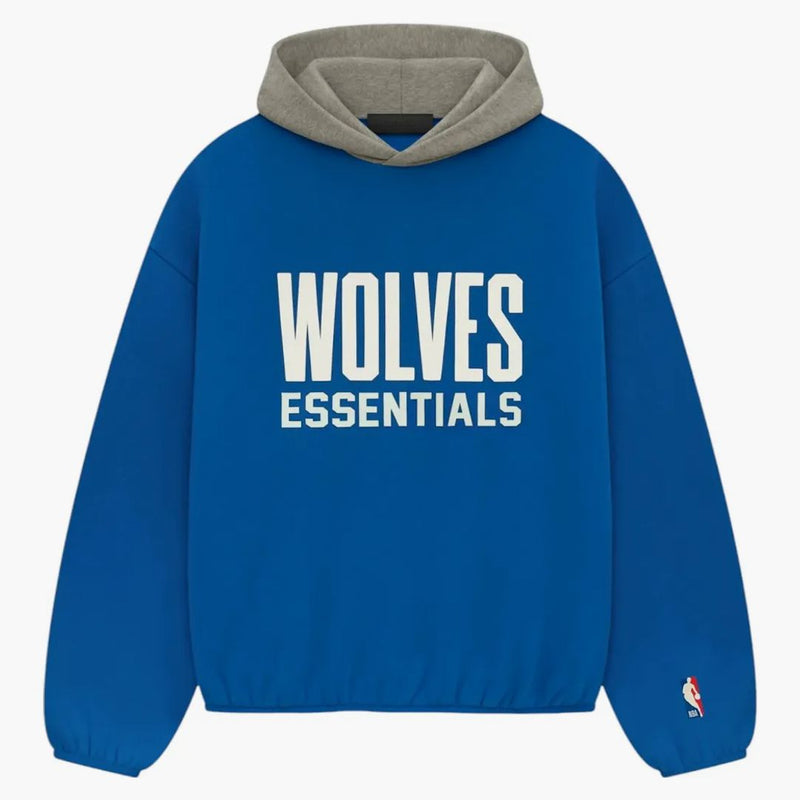 Fear Of God Essentials Wolves Hoodie Blue