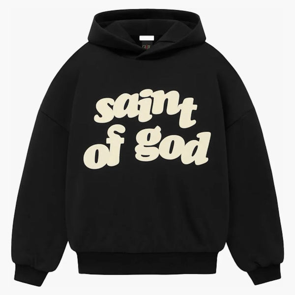 Fear Of God X Saint Mxxxxxx Saint Of God Hoodie Black