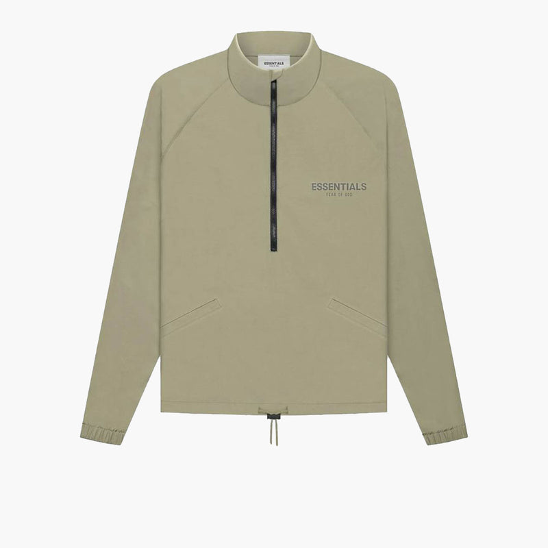 Fear of God Essentials Half Zip Track Jacket Pistachio (FW21) front
