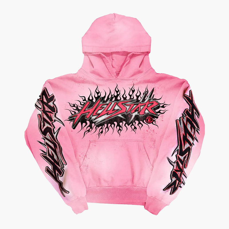 Hellstar Brainwashed Without Brain Hoodie Pink