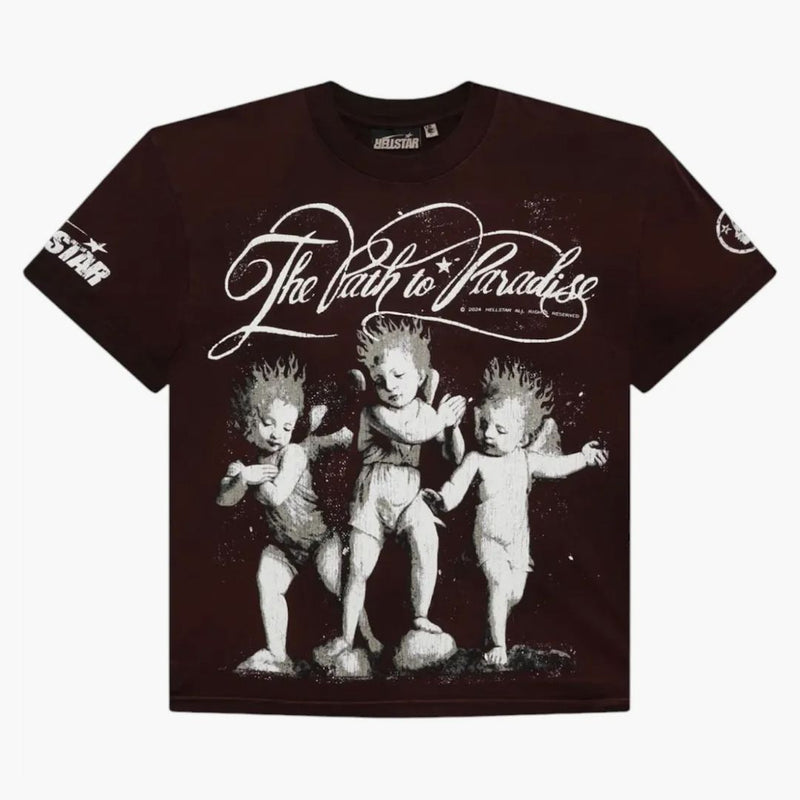 Hellstar Cherubs T-shirt Brown