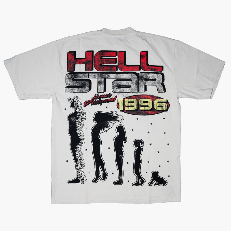 Hellstar Human Development Tee White Rückseite