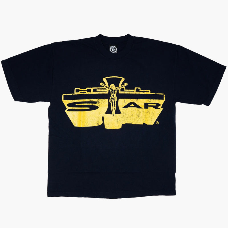 Hellstar Jesus Emblem Tee Navy