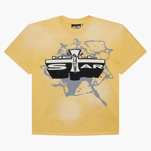 Hellstar Jesus T-shirt Yellow