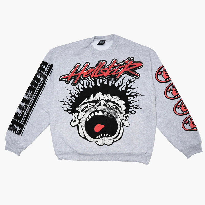 Hellstar Records Crewneck Grey