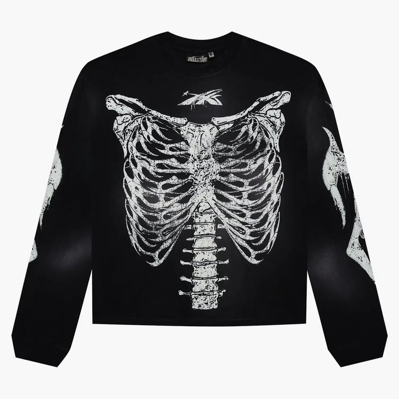 Hellstar Skeleton Long-sleeve T-shirt Black