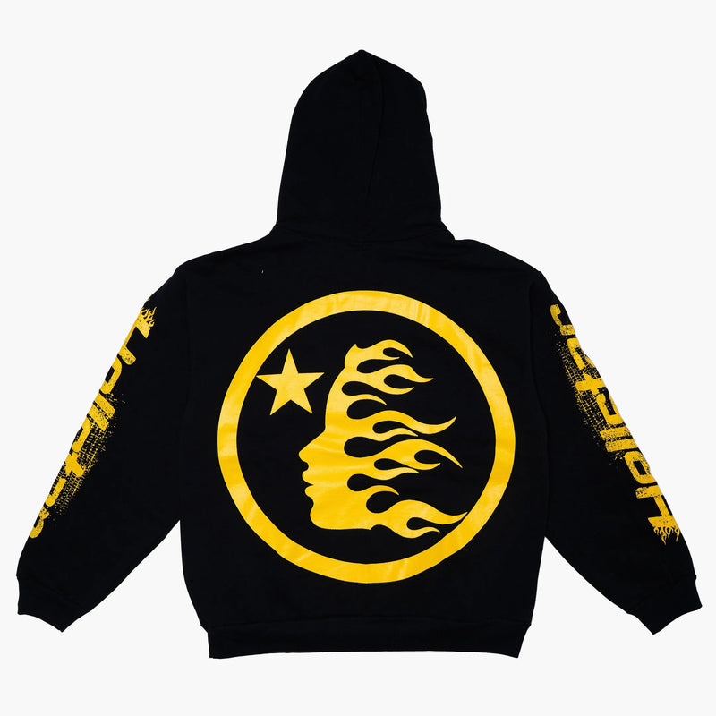 Hellstar Speed Hoodie Navy/Gold Rückseite