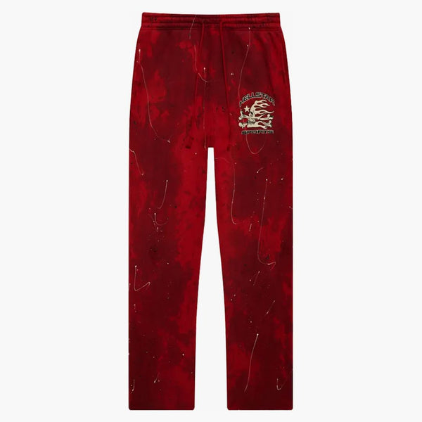 Hellstar Sports Tie-dye Sweatpants Red