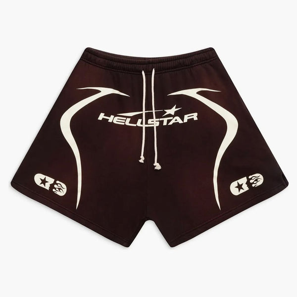 Hellstar Warm Up Shorts Brown