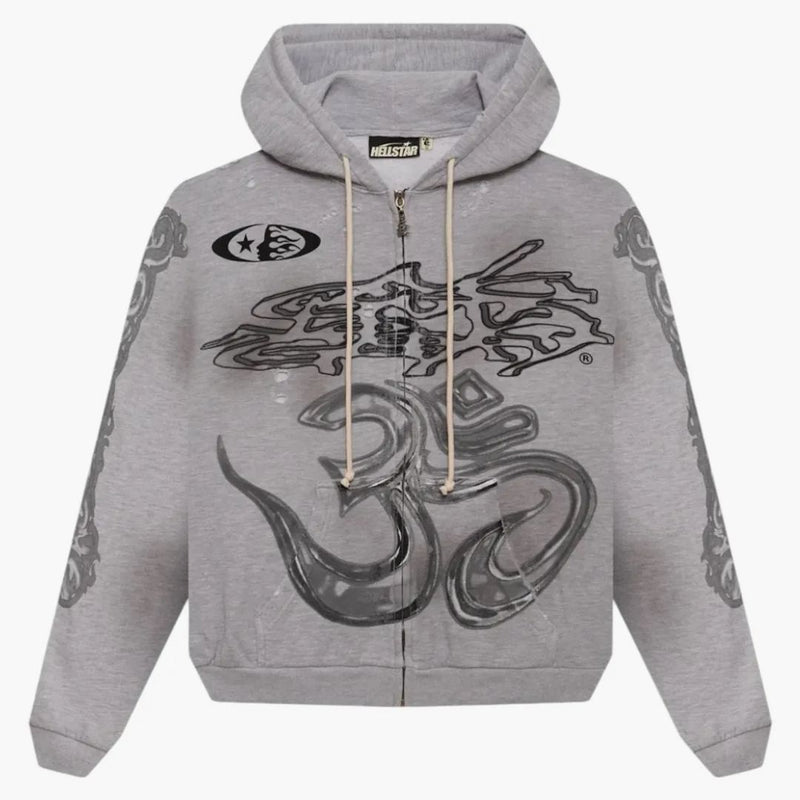 Hellstar Yoga Zip-up Grey