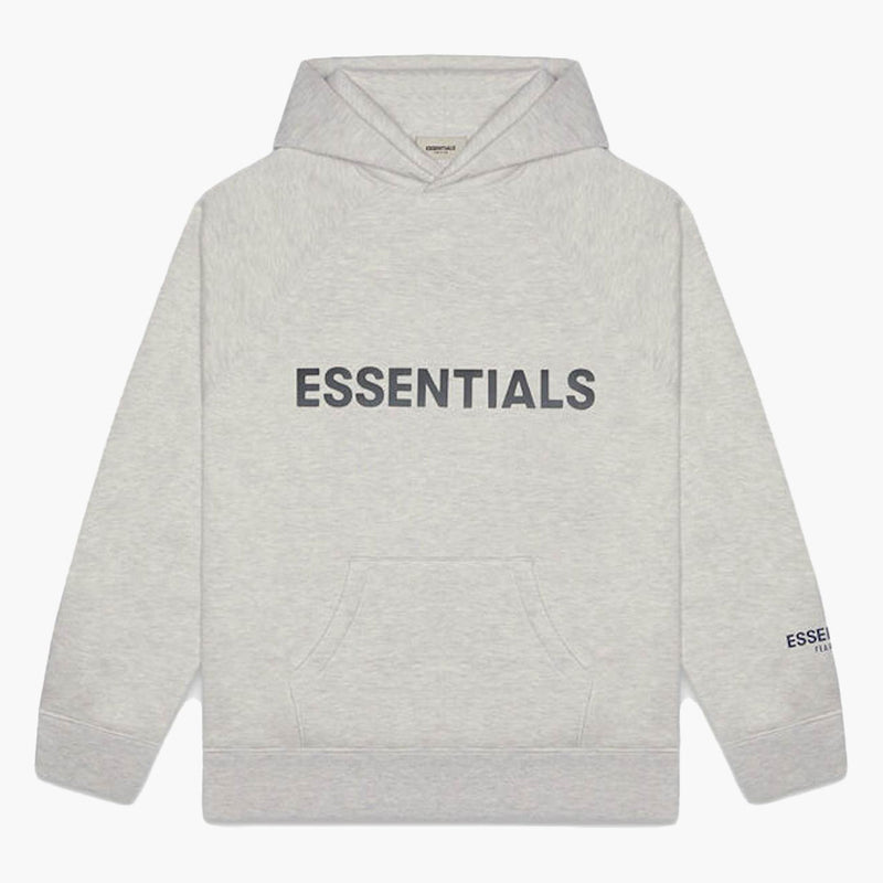 Fear of God Essentials Hoodie Applique Heather Oatmeal (FW20)