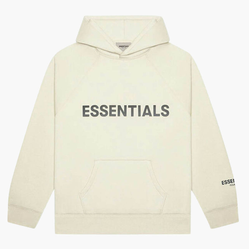 Fear of God Essentials Hoodie Applique Cream (SS20) front