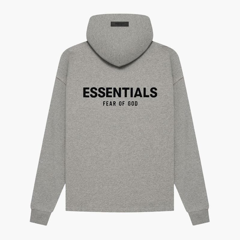 Fear of God Essentials Hoodie Relaxed Dark Oatmeal (SS22) back