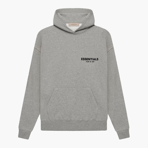 Fear of God Essentials Hoodie Dark Oatmeal (SS22) front