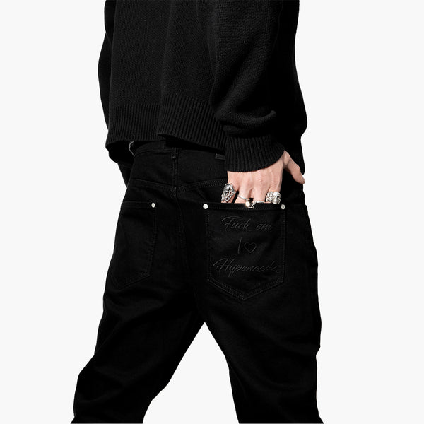 Cheap Atelier-lumieres Jordan Outlet Basics Jeans Black Model 1
