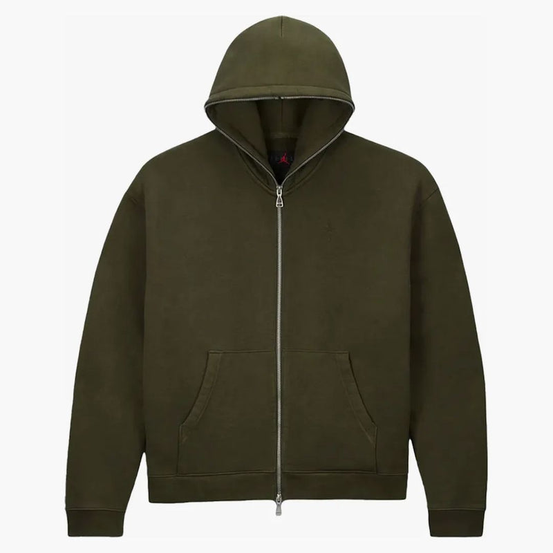 Jordan X Travis Scott Full-zip Hoodie Cargo Khaki