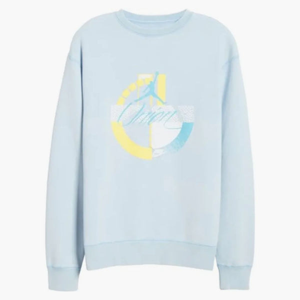 Jordan X Union 2.0 Crewneck Sweatshirt Psychic Blue