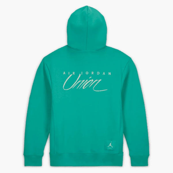 Jordan X Union Mj Fleece Hoodie Kinetic Green/white