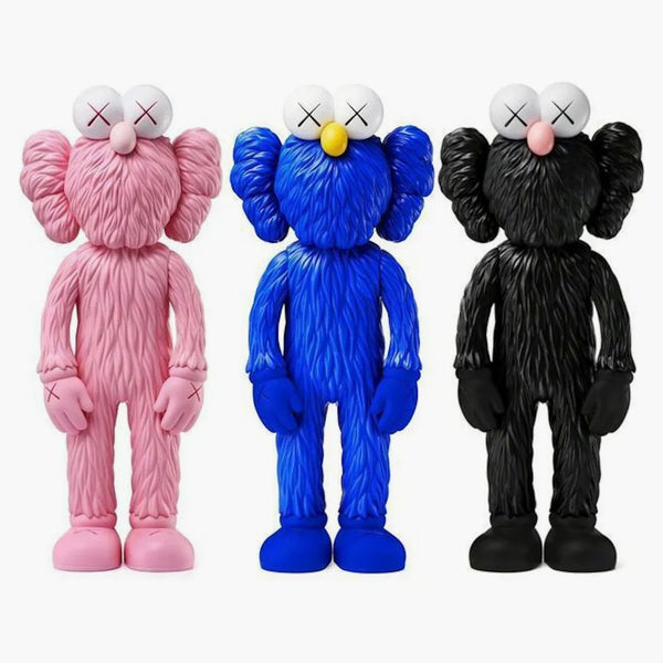 Kaws Bff Open Edition Vinyl Figure Pink/blue/black Set