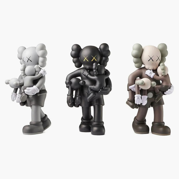 Kaws Clean Slate Vinyl Figure Grey/black/brown Set