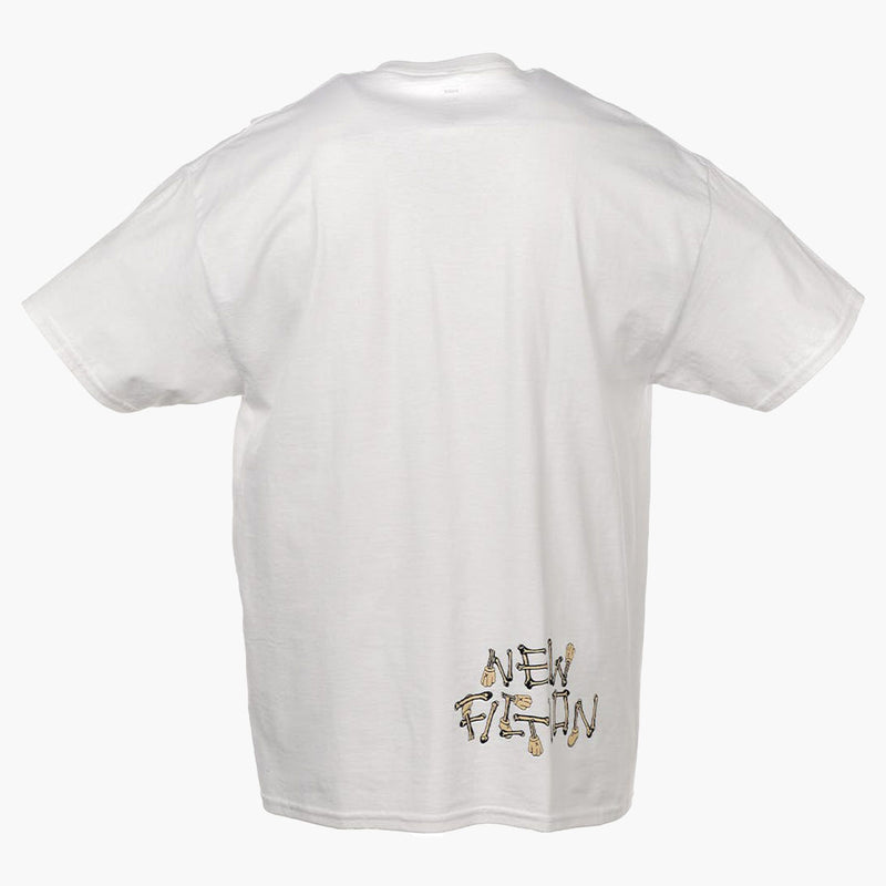 KAWS Skeleton New Fiction Shirt Bone White