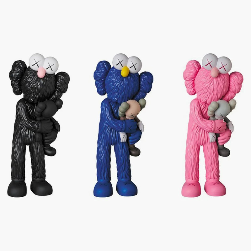 Kaws Take Vinyl Figure Black/blue/pink Set