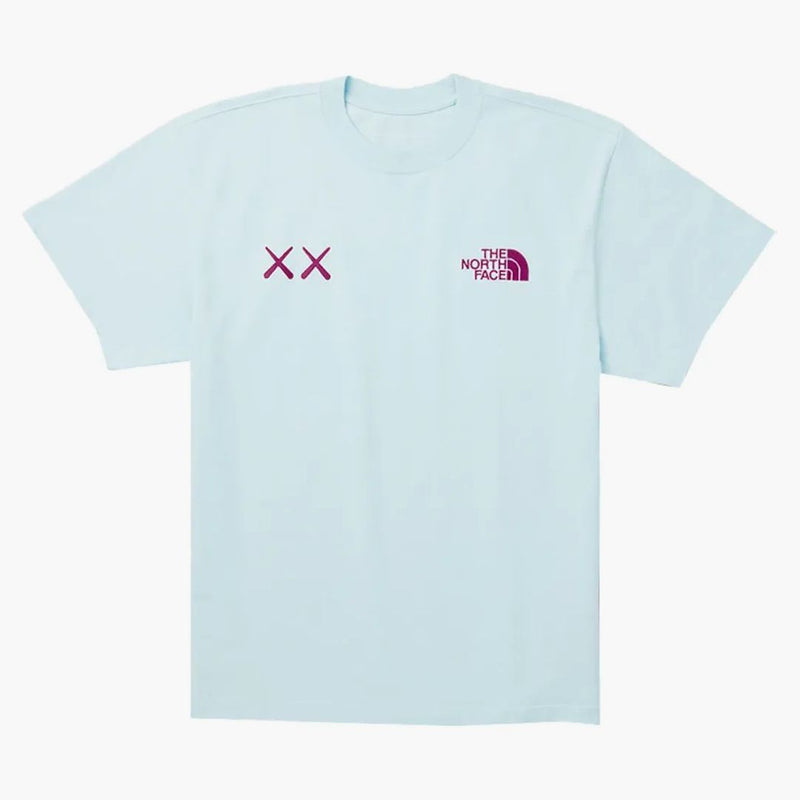 Kaws X The North Face Tee Ice Blue