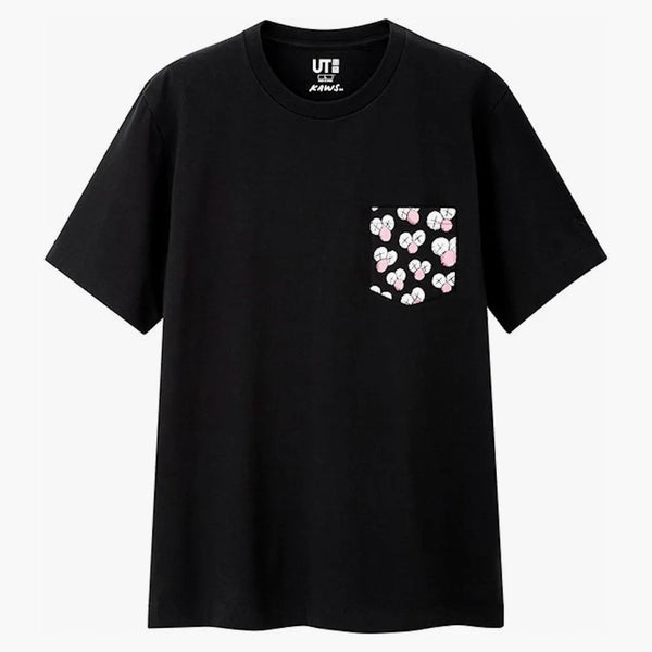 Kaws X Uniqlo Bff Pocket Tee (us Sizing) Black