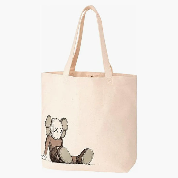 Kaws X Uniqlo Holiday Tote Bag Natural