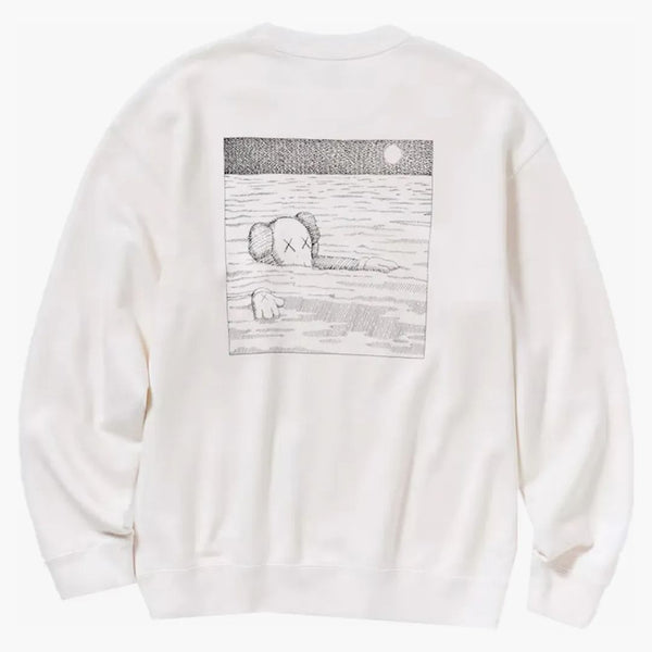 Kaws X Uniqlo Longsleeve Sweatshirt (asia Sizing) Off White