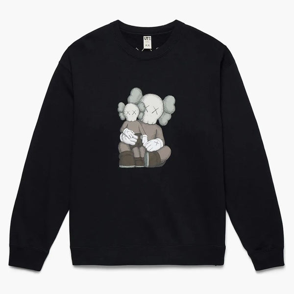 Kaws X Uniqlo Longsleeve Sweatshirt (us Sizing) Black