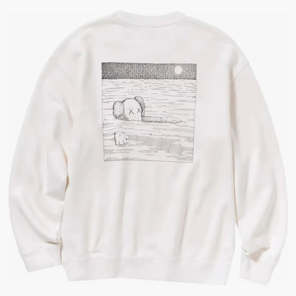 Kaws X Uniqlo Longsleeve Sweatshirt (us Sizing) Off White