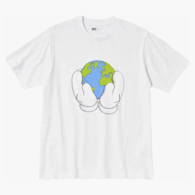 Kaws X Uniqlo Peace For All S/s Graphic T-shirt (us Sizing) White