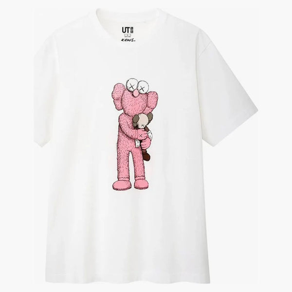 Kaws X Uniqlo Pink Bff Tee (us Sizing) White