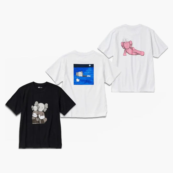 Kaws X Uniqlo Ut Short Sleeve Graphic T-shirt (set Of 3) (us Sizing) White/black