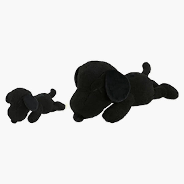 Kaws X Uniqlo X Peanuts Snoopy Plush Set (small + Medium) Black