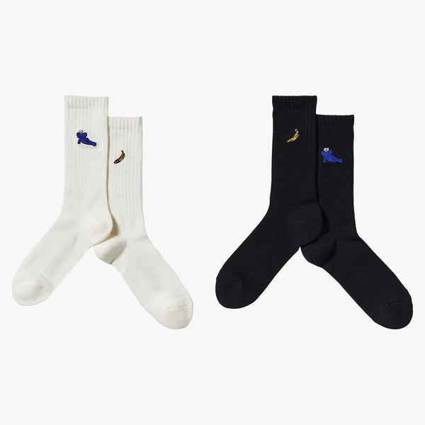 Kaws X Uniqlo Warhol 473504 Socks (set Of 2) Black/white