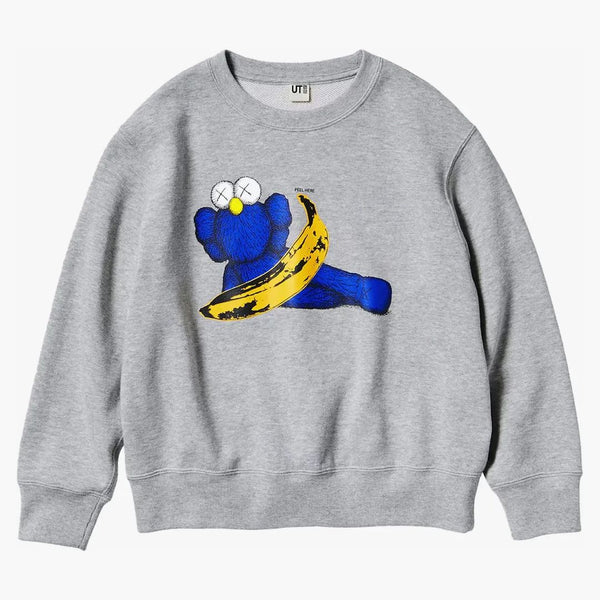 Kaws X Uniqlo Warhol Graphic 472951 Sweatshirt Gray