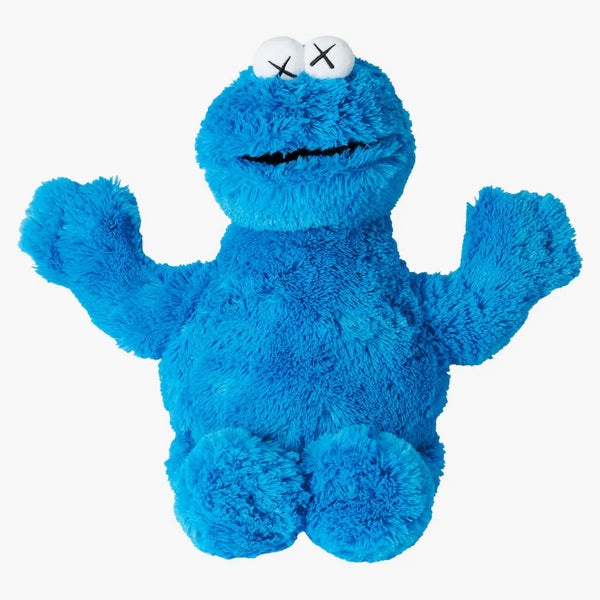 Kaws Sesame Street Uniqlo Cookie Monster Plush Toy Blue