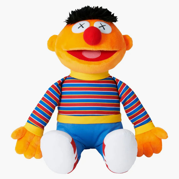 Kaws Sesame Street Uniqlo Ernie Plush Toy Orange