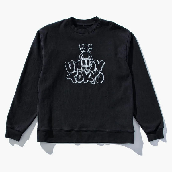 Kaws X Union Tokyo Crewneck Black