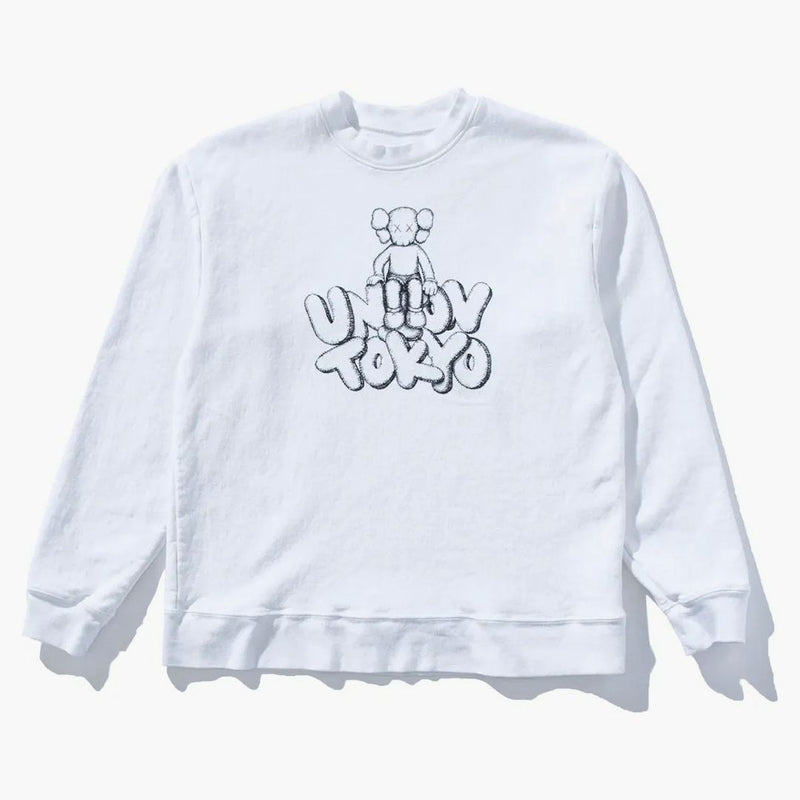 Kaws X Union Tokyo Crewneck White